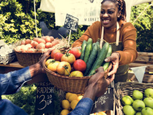 Buy vegetables at your local farmer's market. Vegetables help reduce GERD