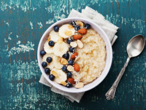 A delicious bowl of oatmeal as an example of foods that are good for GERD