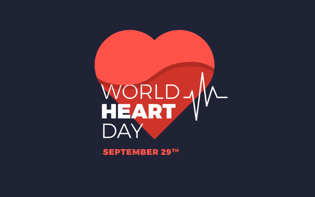 World Heart Day 2021 banner image to promote healthy changes you can make to your diet.